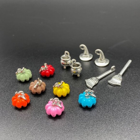 Jewelry - Halloween Witch & Pumpkin Themed Charms Pendants 13pc Set